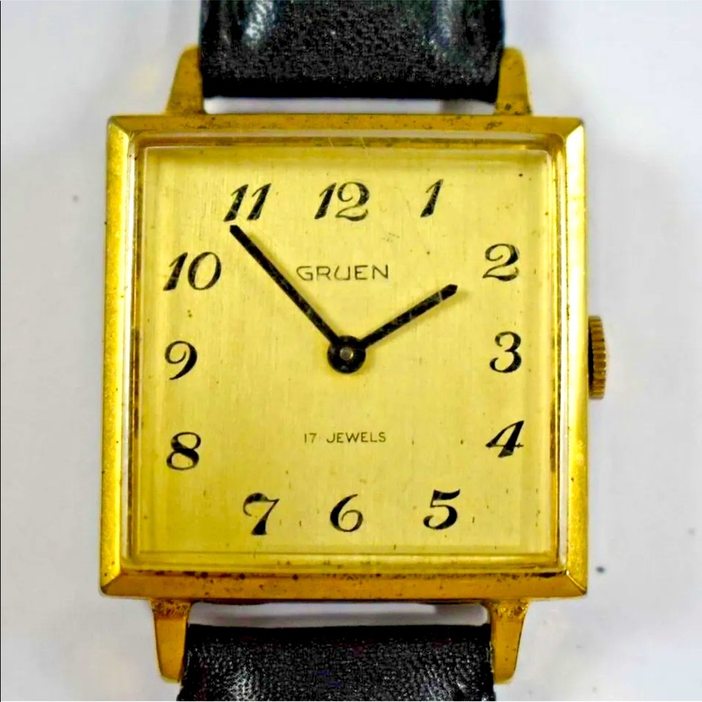 Gruen vintage mens watch